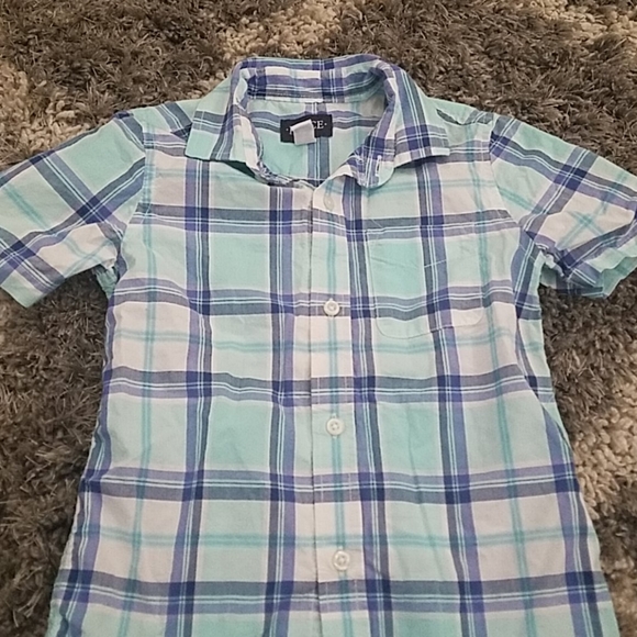 Multicolor Blue Button Up Top - Picture 2 of 3